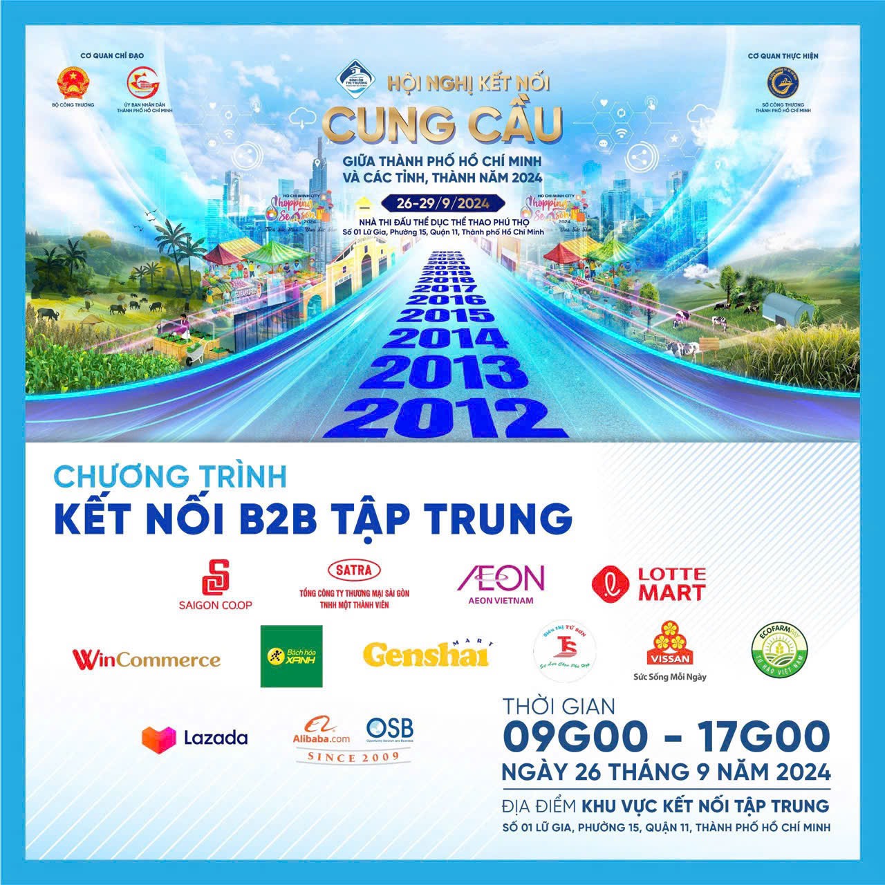 Hội nghị Kết nối cung cầu giữa Thành phố Hồ Chí Minh và các tỉnh thành năm 2024