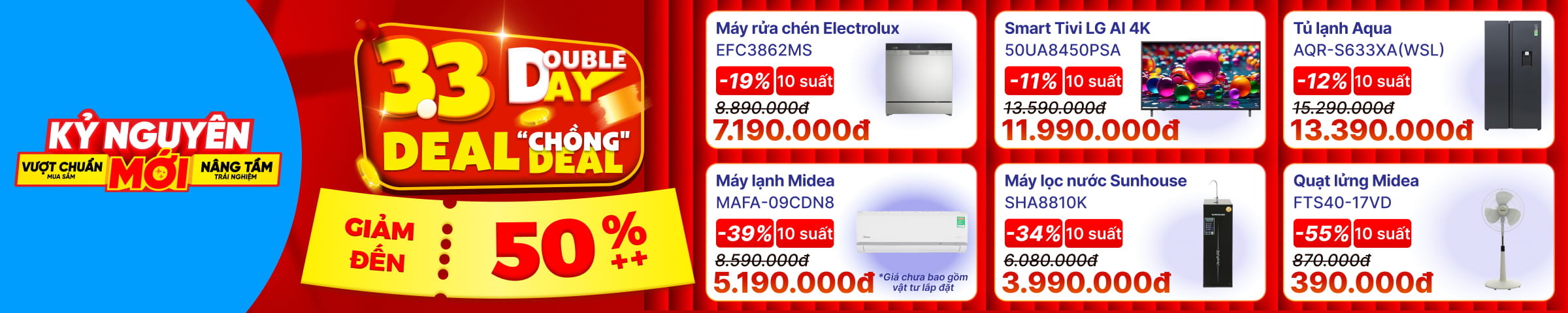 Banner Big Campaign Trang chủ