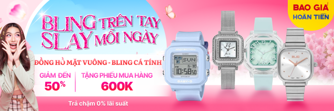 Đồng hồ nữ mặt vuông