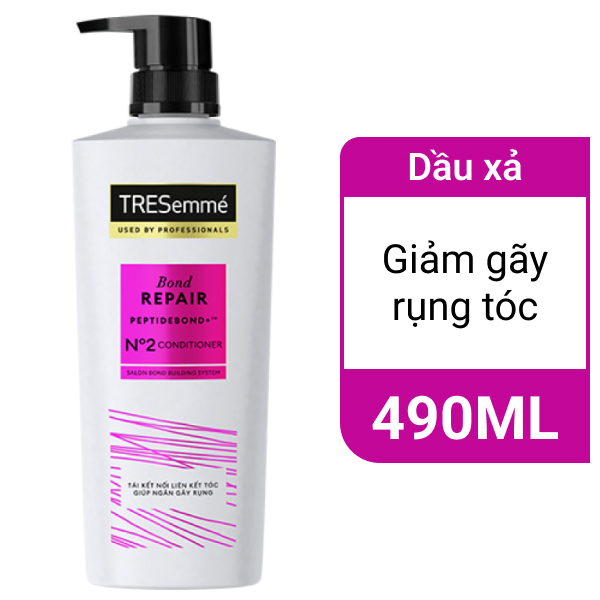 Dầu xả TRESemmé Salon Rebond giảm gãy rụng 490ml