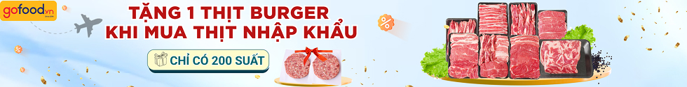 TẶNG 1 THỊT BURGER KHI MUA THỊT NHẬP KHẨU