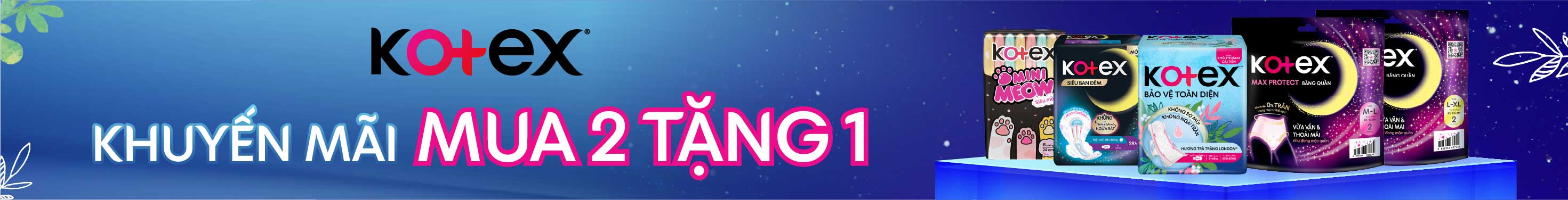 KOTEX 2 TẶNG 1