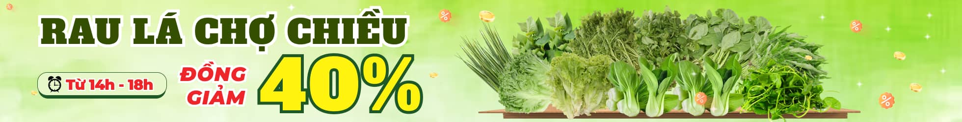 Rau lá giảm buổi chiều