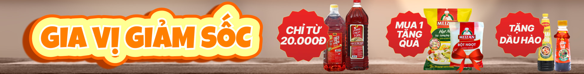 GIA VỊ GIẢM SỐC THÁNG 6