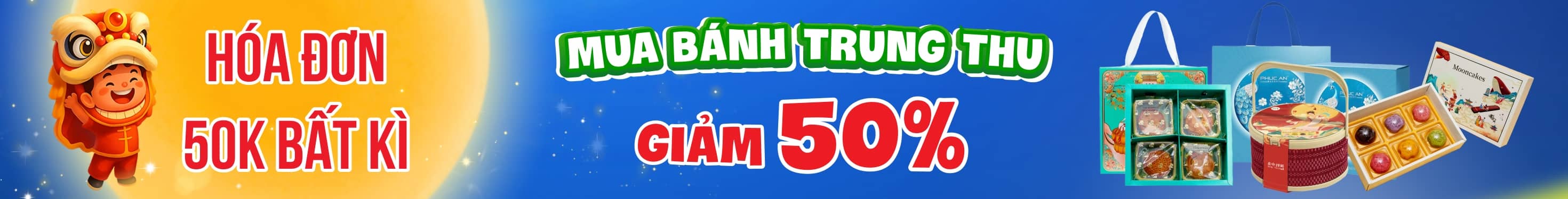 Mua bill 50k được mua bánh trung thu 50%