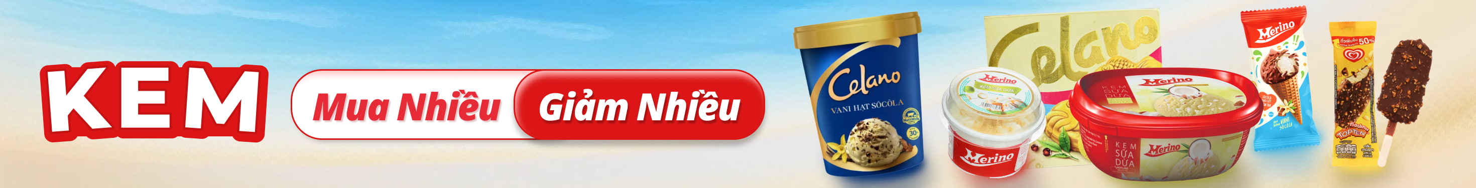KEM MUA NHIỀU GIẢM NHIỀU