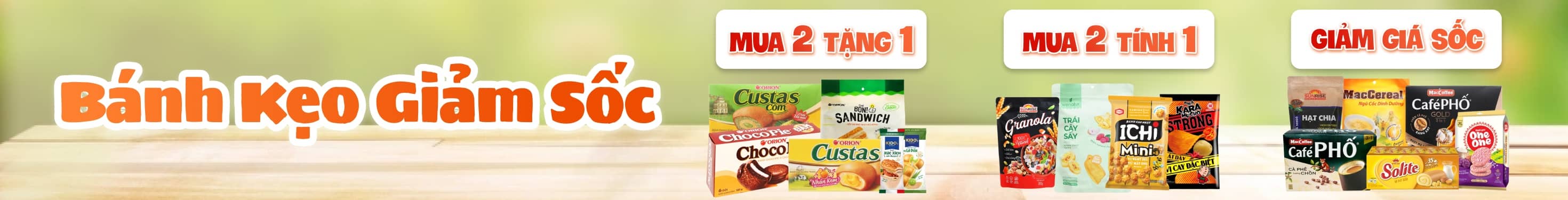 BÁNH KẸO GIẢM SỐC