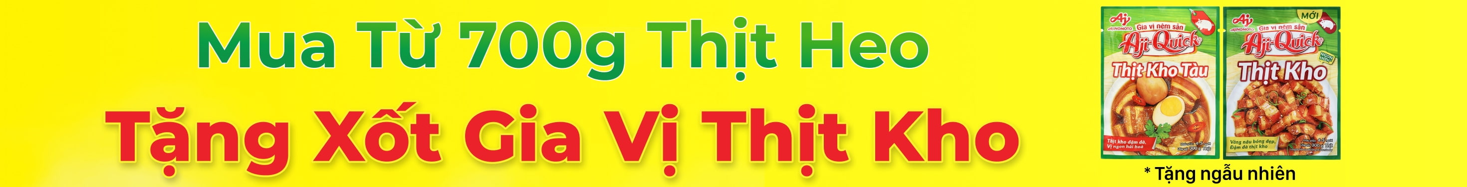 Mua 700g Thịt Heo tặng Gia vị thịt kho