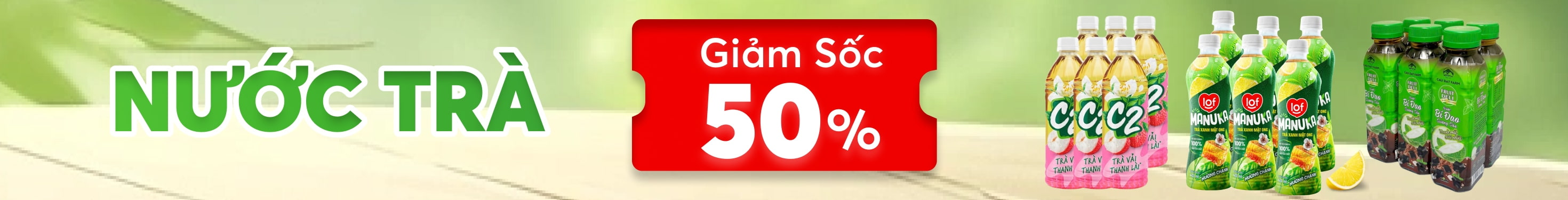 NƯỚC TRÀ GIẢM 50%
