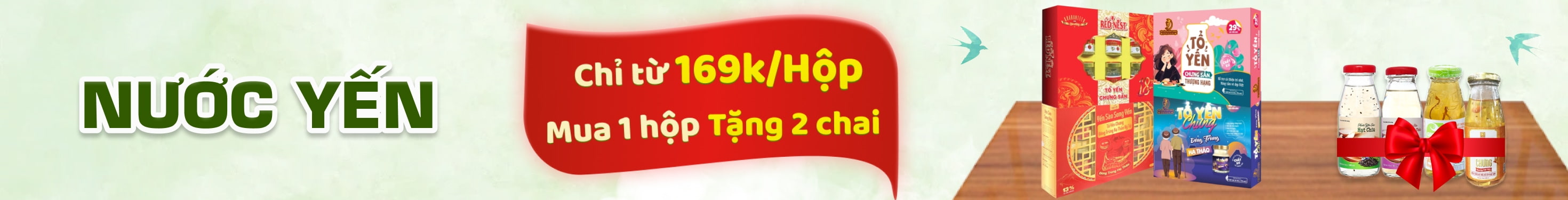 YẾN MUA 1 HỘP TẶNG 2 CHAI