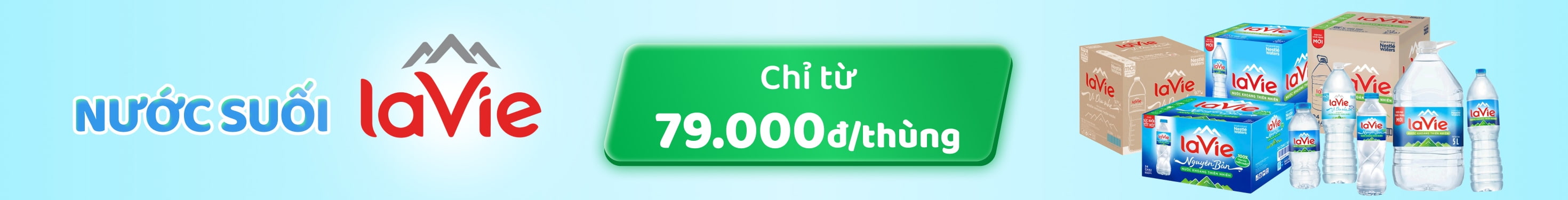 NƯỚC SUỐI LAVIE GIÁ CHỈ TỪ 75.000Đ