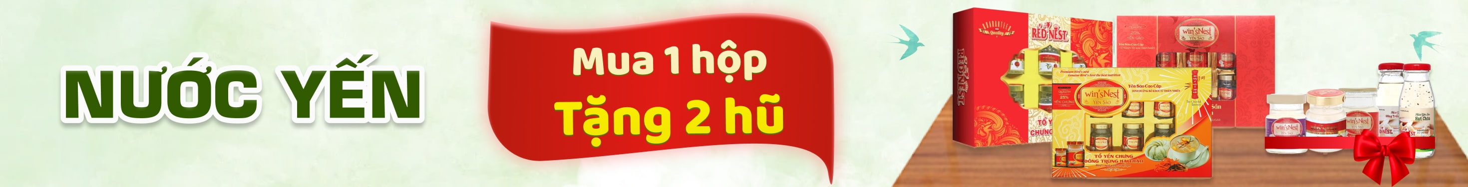 YẾN MUA 1 HỘP TẶNG 2 CHAI