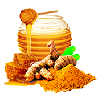 Mật ong, bột nghệ