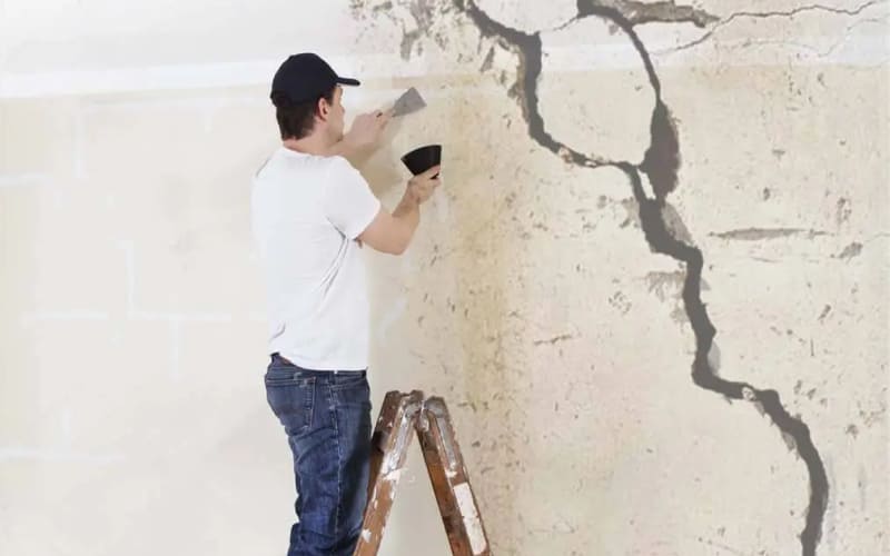 Xử lý các vết nứt và chống thấm lại tường Xử lý các vết nứt và chống thấm lại tường