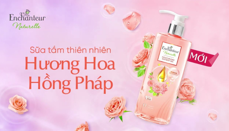 Sữa tắm Enchanteur Naturelle Rose Sữa tắm Enchanteur Naturelle Rose