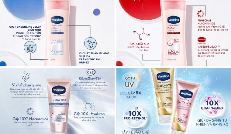 Tất tần tật về sữa dưỡng thể Vaseline trên thị trường Việt Nam