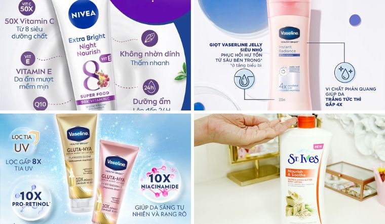 5 loại sữa dưỡng thể giá rẻ giúp phục hồi da tổn hại nhanh chóng