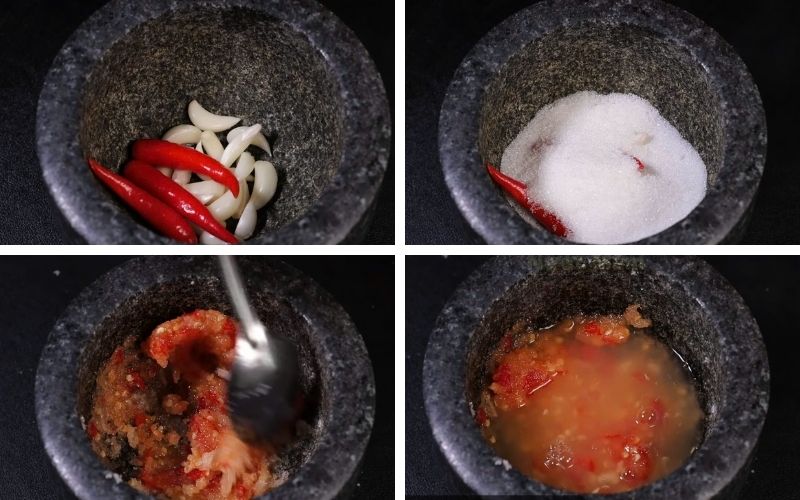 Nước mắm chua cay cân bằng vị chua, cay, mặn và ngọt cho gỏi Nước mắm chua cay cân bằng vị chua, cay, mặn và ngọt cho gỏi