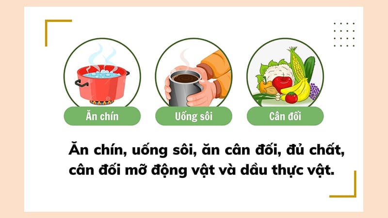 Thực hiện "Ăn chín, uống sôi"