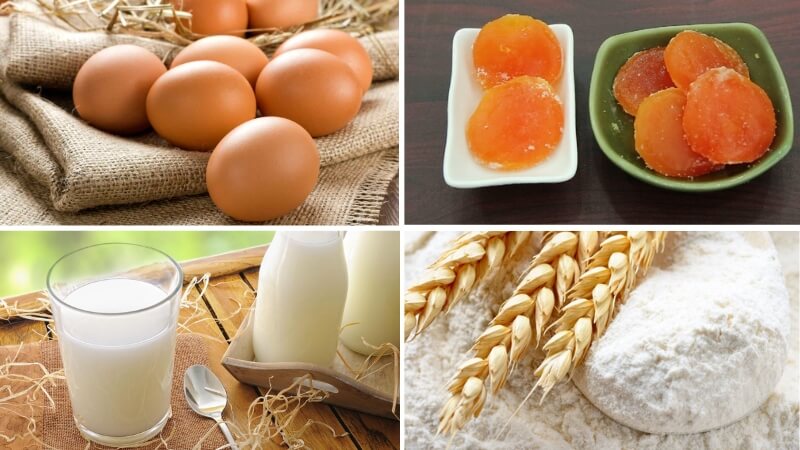 Nguyên liệu làm bánh Trung thu nhân kem mát lạnh Nguyên liệu làm bánh Trung thu nhân kem mát lạnh