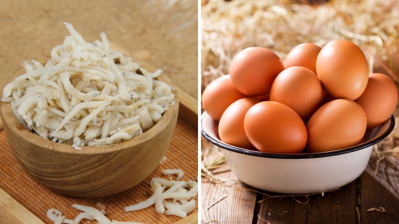 Nguyên liệu làm chả cá cơm