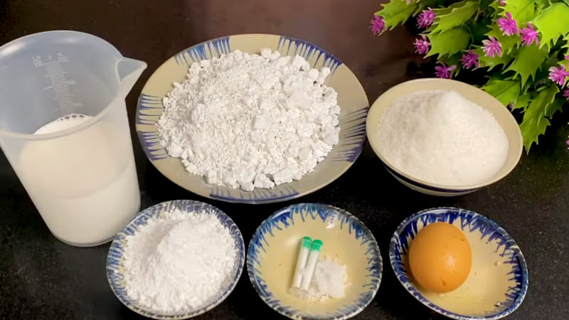 Nguyên liệu làm bánh tai yến