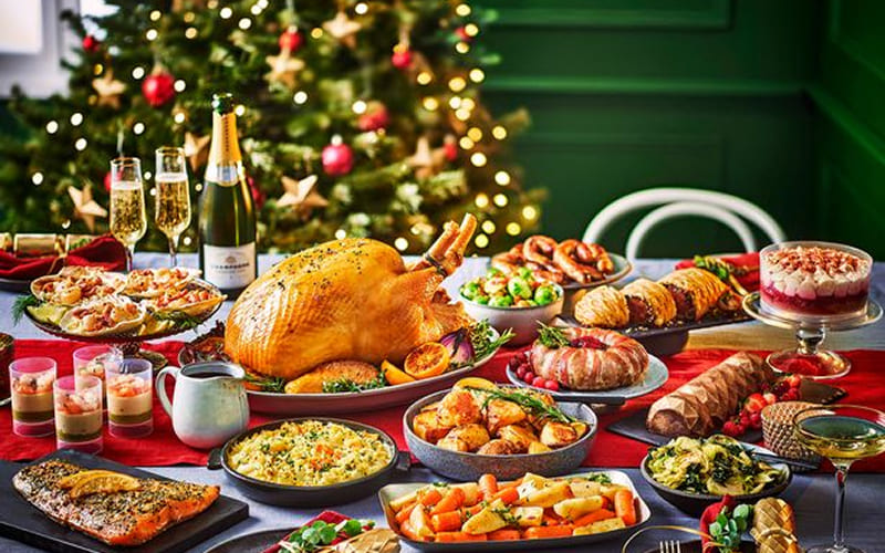 Thực đơn Giáng sinh truyền thống phương Tây Thực đơn Giáng sinh truyền thống phương Tây
