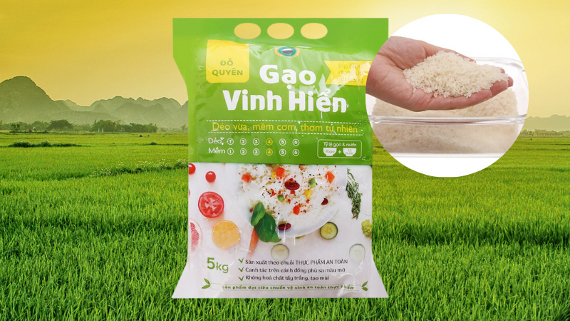 Gạo Đỗ Quyên hạt có độ dài vừa phải, hơi mập Gạo Đỗ Quyên hạt có độ dài vừa phải, hơi mập