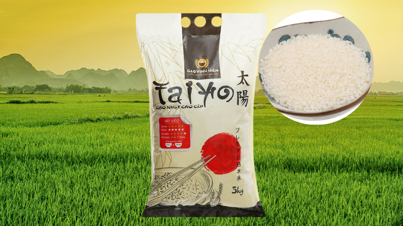 Gạo Nhật Bản cao cấp Taiyo có độ dẻo và thơm Gạo Nhật Bản cao cấp Taiyo có độ dẻo và thơm
