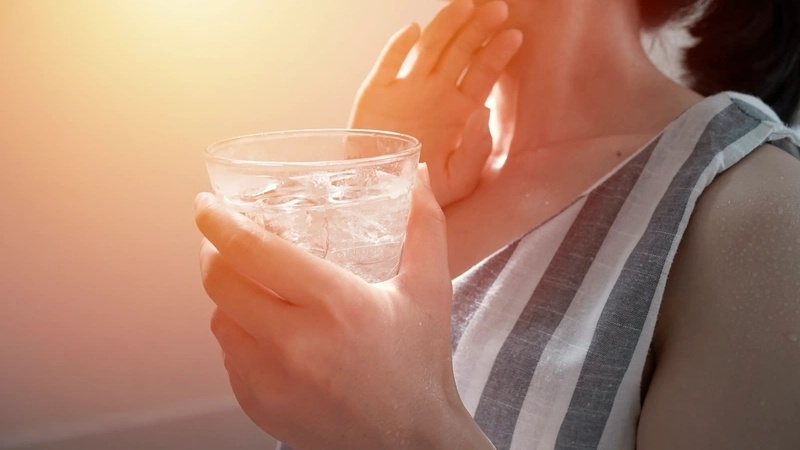 Uống nước lạnh không phải cách chống say nắng hiệu quả