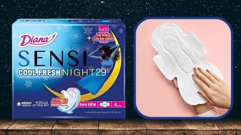 Băng vệ sinh ban đêm bảo vệ trọn đêm, hạn chế tràn khi nằm nghiêng xoay người