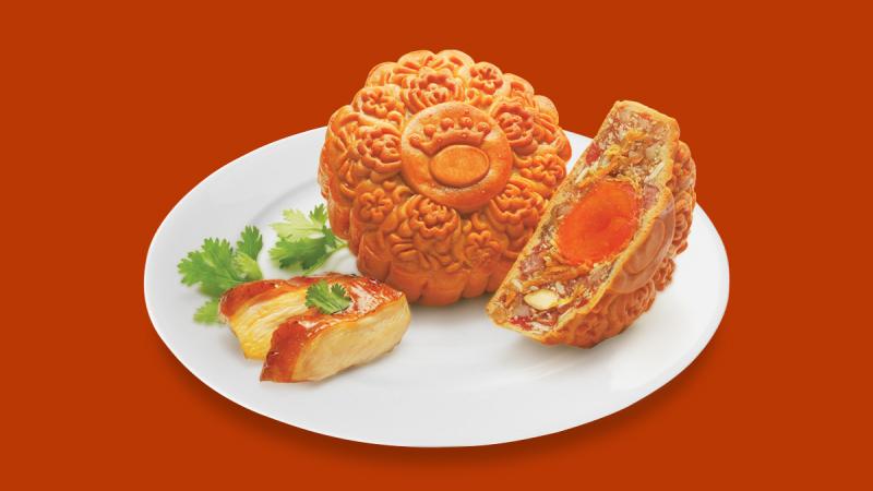 Bánh trung thu gà xé sốt teriyaki nấm hương Bánh trung thu gà xé sốt teriyaki nấm hương