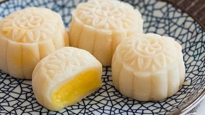 Bánh trung thu chanh dây mơ vàng và hạnh nhân Bánh trung thu chanh dây mơ vàng và hạnh nhân