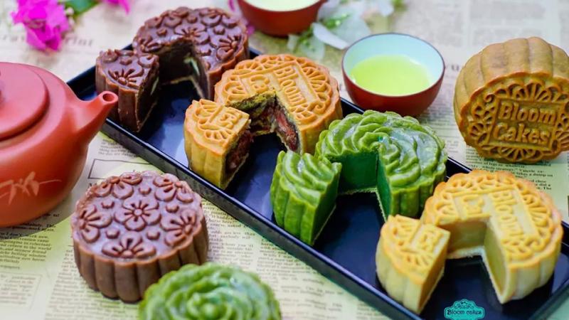Combo bánh trung thu mix 4 vị Combo bánh trung thu mix 4 vị