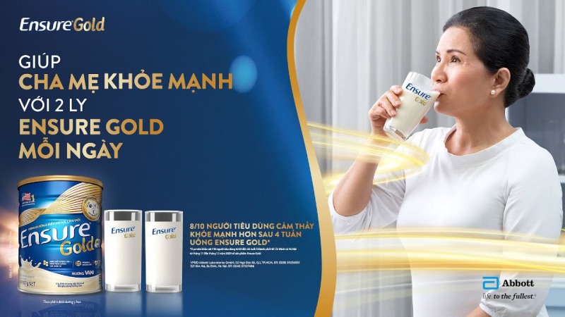 Bảng giá sữa Ensure cho người già