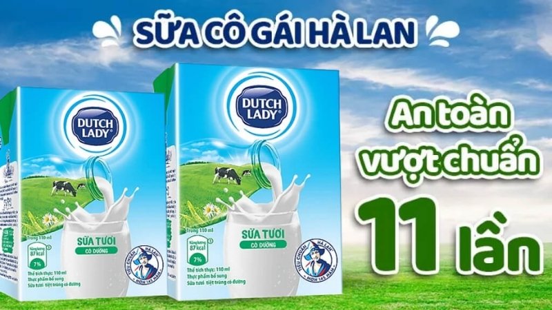 Sữa tươi tiệt trùng Cô Gái Hà Lan
