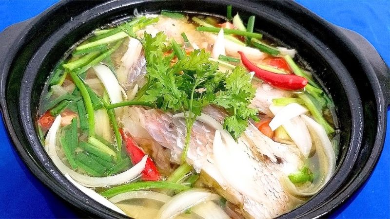 món cá diêu hồng kho lạt