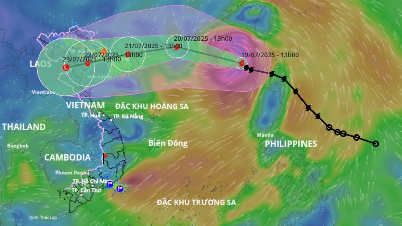 Tình hình bão số 3 hiện tại (cập nhật tháng 07/2025)