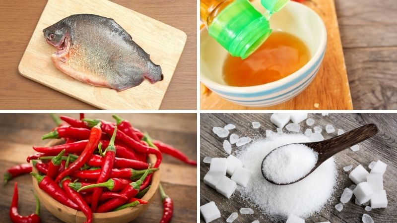 Nguyên liệu làm món cá chim kho