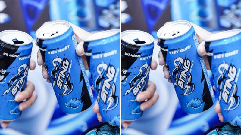 Nước tăng lực Sting xanh vị việt quất