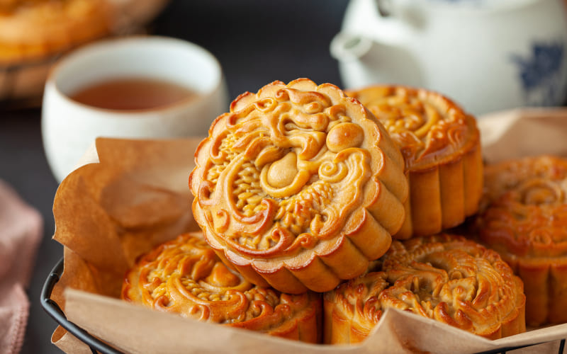 Chiếc bánh biểu tượng của sự viên mãn và đoàn viên Chiếc bánh biểu tượng của sự viên mãn và đoàn viên