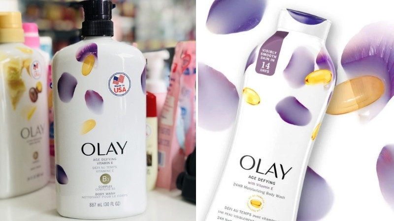 Sữa tắm Olay chống lão hóa chiết xuất Vitamin E Sữa tắm Olay chống lão hóa chiết xuất Vitamin E