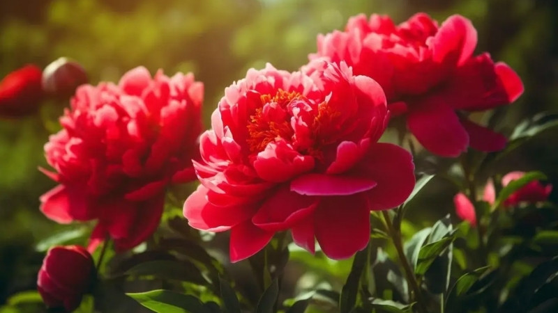Hoa mẫu đơn đỏ Hoa mẫu đơn đỏ