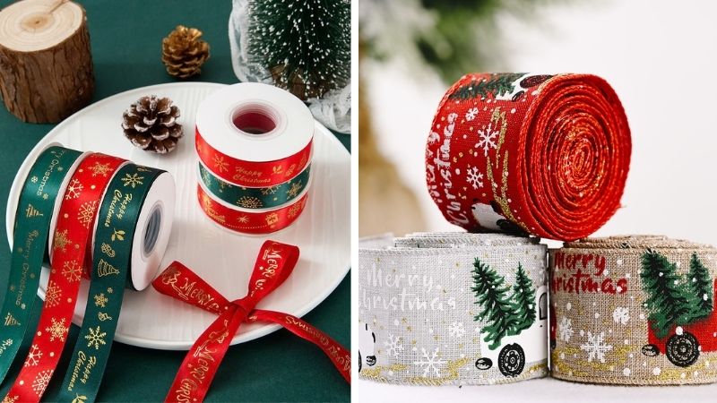 Dây kim tuyến và ruy băng Dây kim tuyến và ruy băng