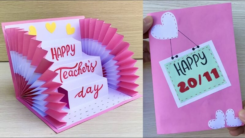 Cách làm thiệp 20/11 hình nổi 3D Cách làm thiệp 20/11 hình nổi 3D