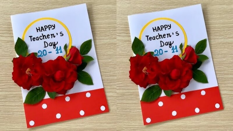 Làm thiệp 20 tháng 11 hoa hồng đỏ Làm thiệp 20 tháng 11 hoa hồng đỏ