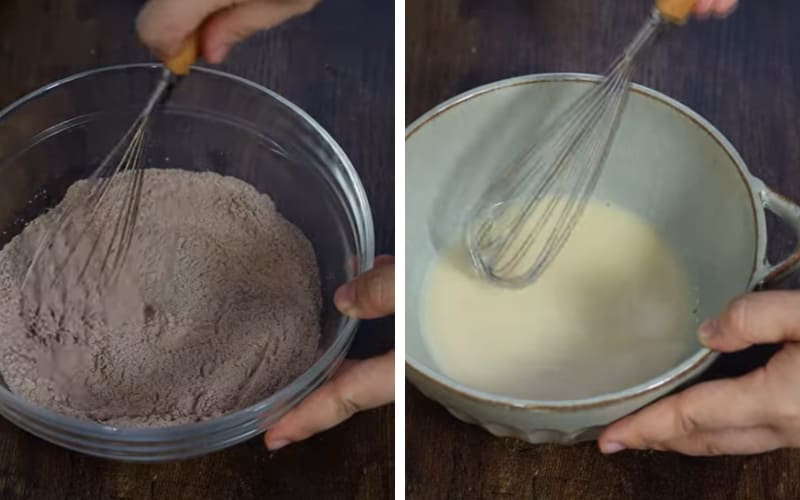 Người làm bánh sơ chế kỹ, chuẩn bị nguyên liệu tươi.