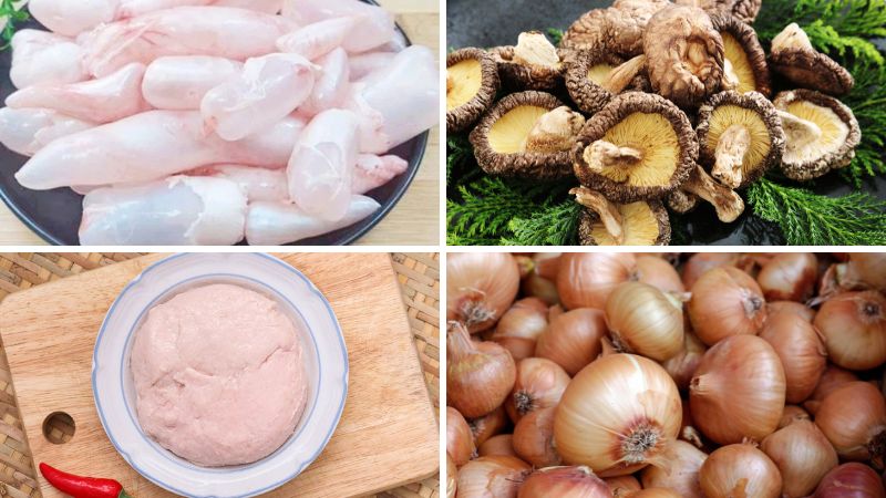 Nguyên liệu chế biến món súp bong bóng cá