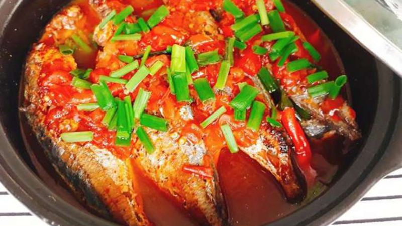 Thành phẩm cá bạc má kho cà chua