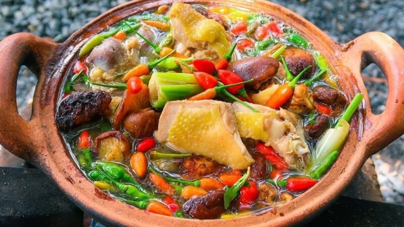 Lẩu gà ớt hiểm Lẩu gà ớt hiểm